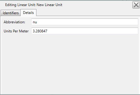 Linear Unit Definitions